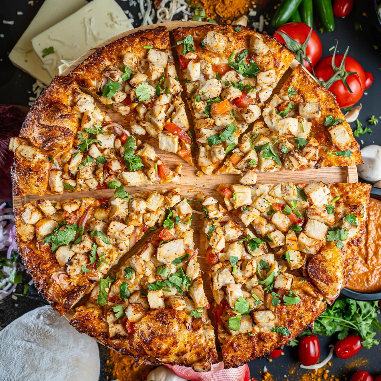 Butter Chicken Pizza