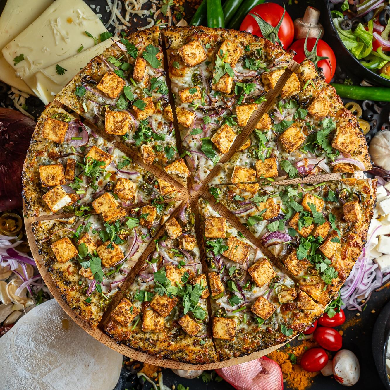 Palak Paneer Pizza