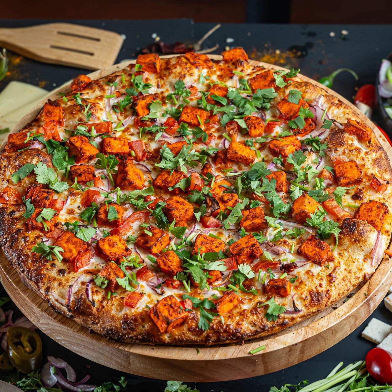 Paneer Tikka Masala Pizza