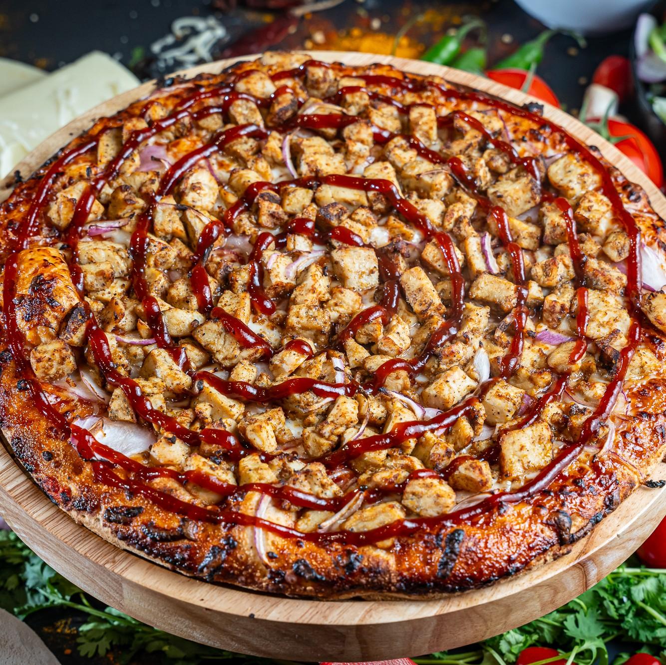 Spicy BBQ Chicken Pizza