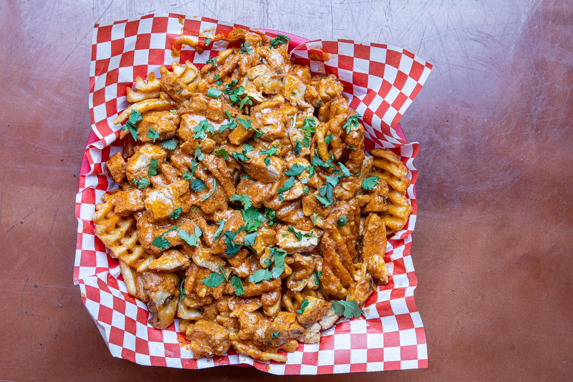 Butter Paneer Waffle Fries