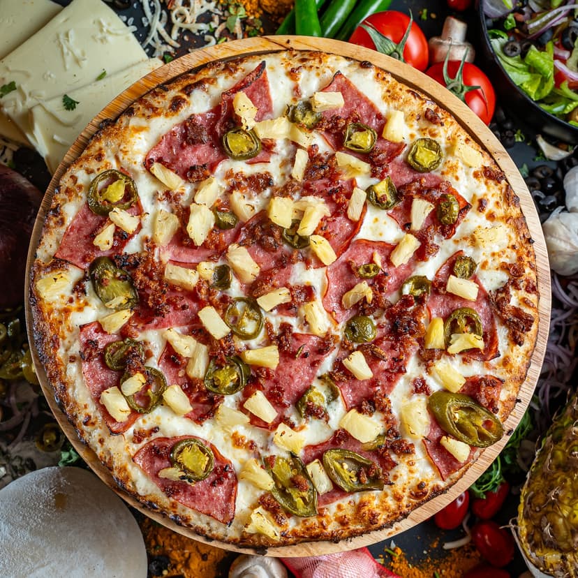 Hawaiian Hurricane Pizza